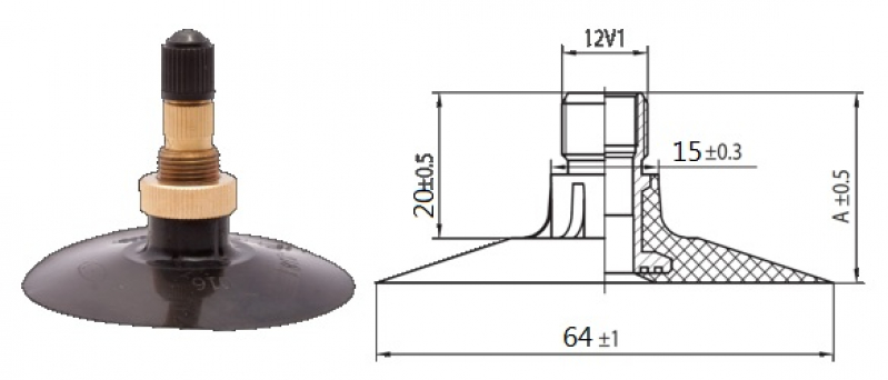 Камера для сельхозтехники 30,5", р-р 600/55/60-30.5, вентиль TR - 218A (600/55-30.5; 600/55-30,5)